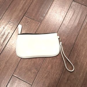 White wristlet - perfect size for the essentials!